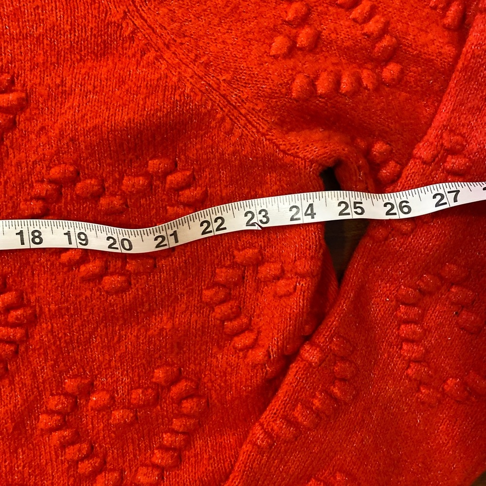 H&M Red Heart Pattern Oversized Sweater medium - Picture 6 of 7